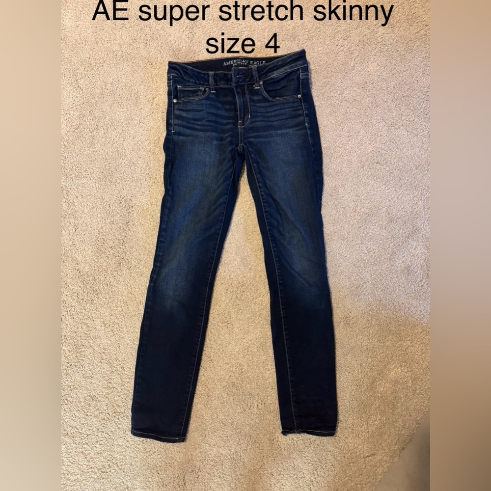 American Eagle Outfitters Dark Blue Skinny Jeans